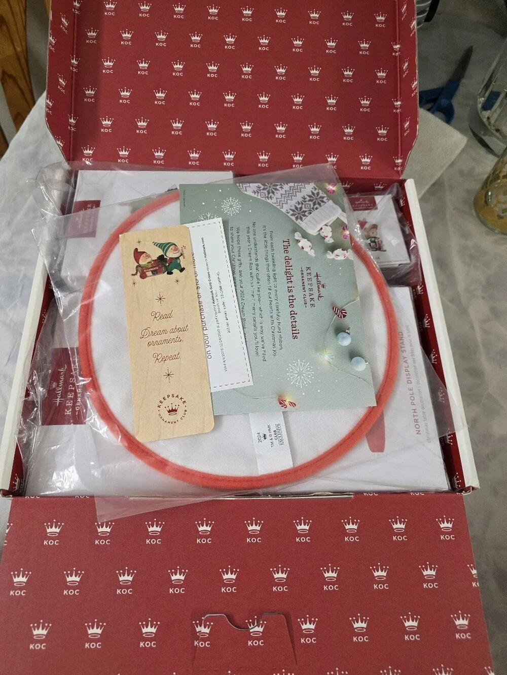 Hallmark 2024 Keepsake Ornament Club Membership Welcome Kit Box w/ Ollie & Lia